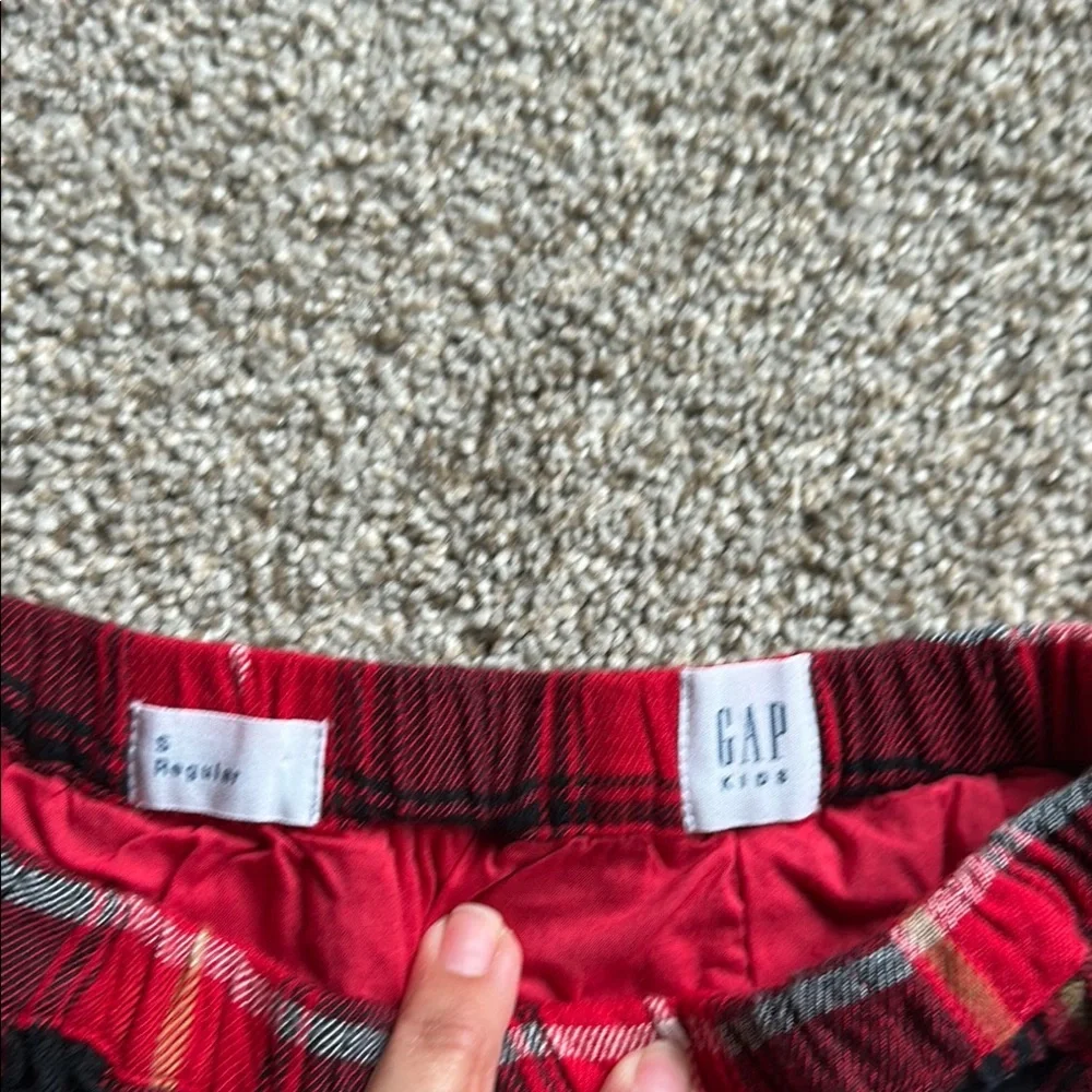 GAP Red and‎ Black Plaid Kids Skirt